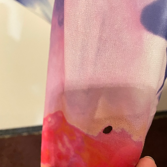 Bebe Asymmetrical Beaded Halter Dressy Top Size Small - Picture 7 of 9